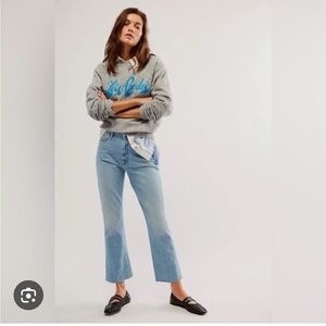 MOTHER Hustler high rise jeans home on the range wash
